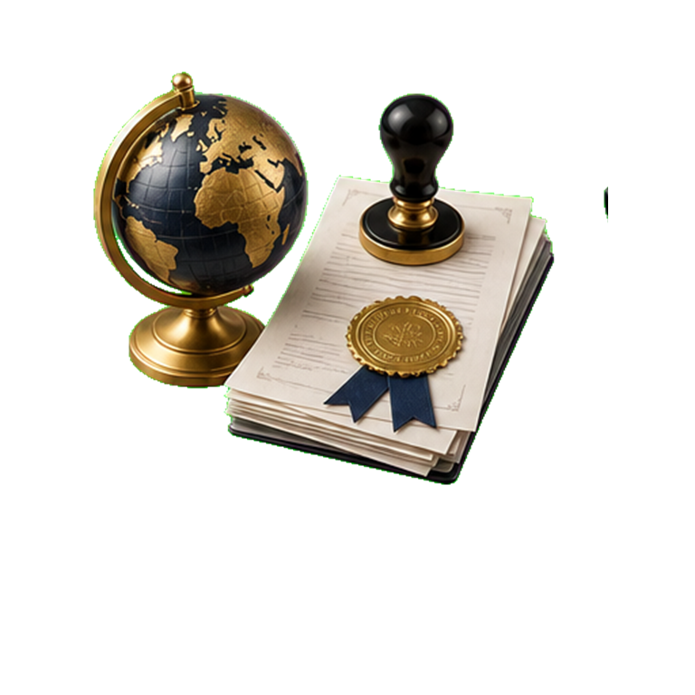 Apostille stamp and international document authentication
